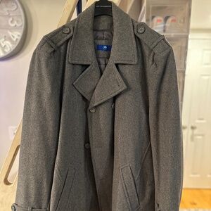 Mens Egara Modern Peacoat, Grey, 2XL, Brand New Never Worn!!!